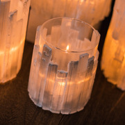 简约创意蜡烛杯晶石条花器，烛台样板房酒店，大堂桌面软装花瓶摆件