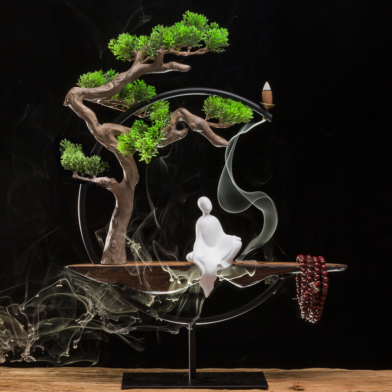 A Sennuo Fog loose Backflow Sandalwood tablets Buddhist mood Iron art Chinese style 3 Decoration indoor Aromatherapy decorate Furnishingsin the Care cleaners/Sanitary napkins/Paper/Aromatherapy , Aroma supplies , Aroma Spice category - from Buy2taobao.com to provide professional Taobao agent buy service