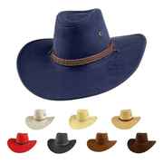西部牛仔帽男女民族风复古骑士礼帽英伦风爵士帽子