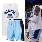 莫兰特球衣篮球男潮篮球队服定制比赛训练服背心套装学生球服一套
