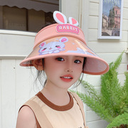 儿童防晒遮阳帽子夏季户外防紫外线女孩公主太阳帽男童空顶渔夫帽
