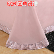 纯棉床单 单件 秋冬贡缎提花全棉 欧式圆角1.5米1.8米2.0米