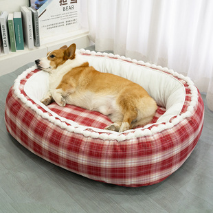 狗窝四季通用睡觉狗垫子宠物狗床小型犬狗泰迪比熊冬季保暖沙发窝