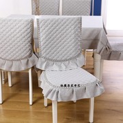餐桌布台布欧式餐桌椅垫套装通用椅套，罩靠背布艺坐垫现代简约家用