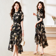 2023夏装裙子修身显瘦20-25-30岁女装韩版夏季韩版中长款连衣裙子