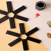 创意可折叠式锅垫耐高温餐桌垫家用厨房隔热垫盘子防烫垫