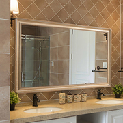 众想 欧式浴室镜子壁挂卫生间镜子厕所洗手间卫浴镜洗漱台化妆镜