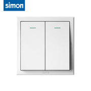 simon西蒙e3系列，雅白色二开单控开关，插座面板