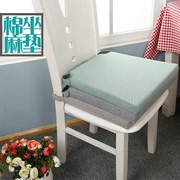 棉麻餐椅垫四季简约欧式风格沙发垫学生办公室坐垫家用定制海绵垫