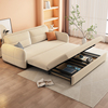 奶油风折叠沙发床两用小户型客厅网红款多功能储物伸缩床现代简约
