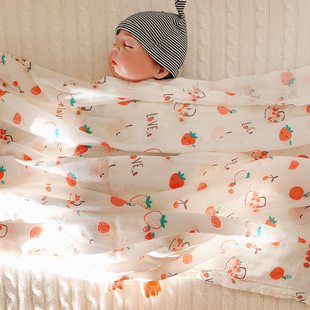宝宝浴巾包巾婴儿纯棉，纱布竹纤维新生儿，婴儿襁褓包被盖毯超薄单层