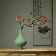 新中式跳纹陶瓷个性，花瓶书房茶室博古架家居，装饰品居家桌面摆件