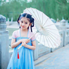 儿童油纸伞古风道具中国风古典舞蹈，伞跳舞伞演出女童古装汉服雨伞