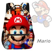 外贸Mario超级马里奥书包小学生大容量2-6年级马力欧儿童动漫背包