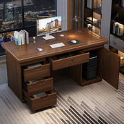 台式电脑桌椅套装简约家用卧室，写字台办公室职员财务桌带锁办公桌