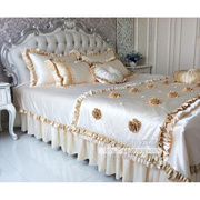 新古典床群欧式法式轻奢多件套床品别墅纯棉仿真丝四件套样板房