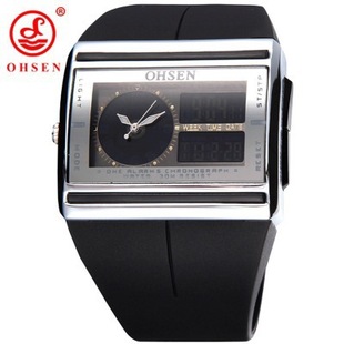 OHSEN/奥圣双显男士户外运动多功能登山电子学生创意潮男手表