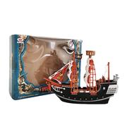 加勒比海盗船玩具模型滑行儿童海贼船舰艇，帆船摆件3-4岁5男孩礼物