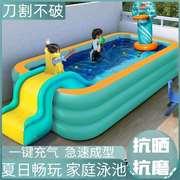婴儿童家用充气游泳池宝宝v加厚游泳桶室外大型成人小孩戏水池滑