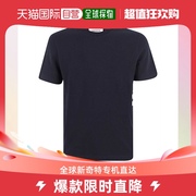 香港直邮thombrown汤姆布朗，tb男士t恤衬衫，海军蓝色圆领短袖透气