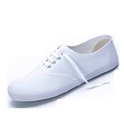 白色帆布鞋儿童幼儿园男童女童小白鞋学生童鞋白球鞋白布鞋运动鞋