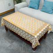 茶几布防水(布防水)防油免洗防烫欧式餐桌垫长方形桌布正方形塑料pvc盖巾
