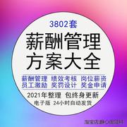 薪酬与绩效管理方案员工奖罚激励考核表薪资体系设计企业模板资料