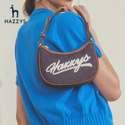 hazzys哈吉斯(哈吉斯)女士包包腋下包通勤(包通勤)时尚英伦风气质手提包