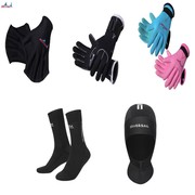 DIVE&SAILI3MM专业潜水手套袜子头套保暖防滑游泳浮潜装冬泳手套