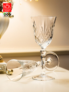 rcr红酒杯套装刻花玻璃杯，高脚杯葡萄酒杯家用香槟杯水晶玻璃杯