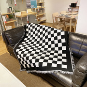 双面格子沙发毯盖毯客厅全盖网红沙发巾休闲毯沙发盖布沙发垫