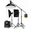 神牛摄影灯SKII400W二代影室闪光灯套装柔光箱摄影棚服装人像器材