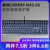 全覆盖cherry樱桃mx3.0smx2.0smx10.0键盘保护膜，3874rgb青轴机械键盘，g80-38213870防尘罩防水套按键盖