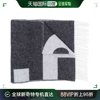 韩国直邮apc围巾丝巾披肩23fw徽标，灰色黑色流苏围巾w