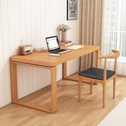 实木电脑桌全实木书桌台式松木，双人家用办公桌，写字桌长条工作台