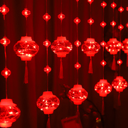 LED大红灯笼灯串春节新年装饰新房过年布置中国风门挂福字挂灯笼