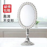 欧式复古巴洛克镜子梳妆镜可爱创意高清台式公主公主镜桌面化