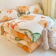 夏季牛奶绒毛毯办公室午睡空调毯子床单春秋珊瑚绒沙发盖毯轻薄款