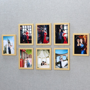 简约客厅洗照片赠玻璃照片墙装饰创意个性免打孔 7寸相框挂墙组合