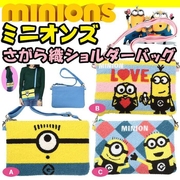 绝版日本环球minions小黄人神偷奶爸冬日毛绒绒圣诞款斜挎包背包