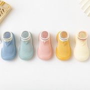 婴儿鞋袜0一6月冬季地板袜，1到2岁初生，袜鞋宝宝步前鞋毛线鞋子钩织