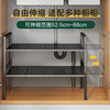 厨房下水槽置物架可伸缩橱柜，分层架柜内隔板架锅具收纳架子储物架