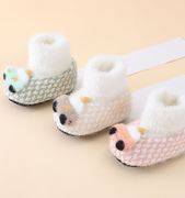 婴儿鞋0-1岁冬季加绒男女宝宝学步袜8-6-9个月棉鞋保暖新生儿