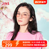 JINS睛姿时尚金属方框复古甜美粉色腮红眼镜平光素颜镜LMF22S148