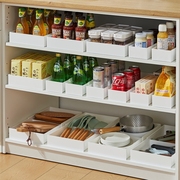 厨房可伸缩直角收纳盒橱柜深柜整理调料餐具杂物水槽抽屉分隔储物