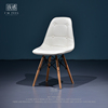 北欧实木软包餐椅靠背时尚简约咖啡椅创意家用书桌椅伊姆斯小椅子