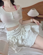 BBING甜饼芭蕾少女纯欲显瘦小个子白色蓬蓬裙蛋糕裙短裙半身裙子
