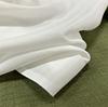 日本进口15姆米薄款本白色真丝棉垂顺桑蚕丝布料设计师连衣裙布料