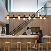 美式餐厅吊灯创意个性长条灯收银台，咖啡厅吧台灯奶茶店工业风灯具