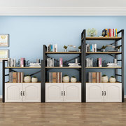 书架落地简约多层储物收纳货架子办公室展示架隔板置物架卧室书柜
